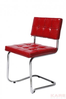 Cantilever Chair Expo Shiny Croco Red