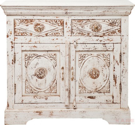 Taberna Dresser White 2 Doors 2Drw