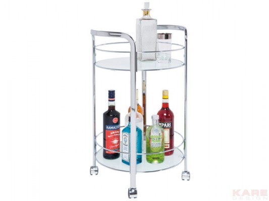 Trolley Cucina White Round