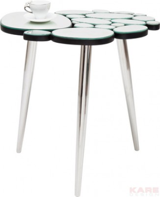 Side Table Water Drops Clear 55x42cm