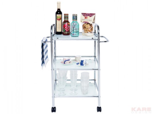 Trolley Cucina White Rectangular