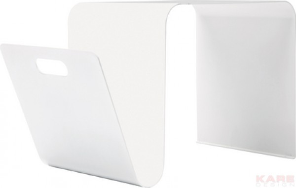 Side Table Newspaper Metal white