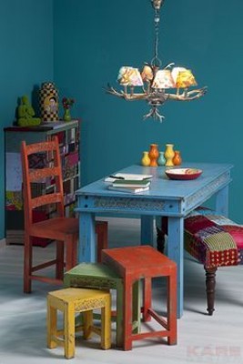 Taberna Table Blue 140x70cm