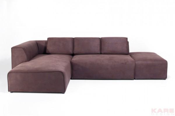 Sofa Infinity Antique Ottomane Brown Left