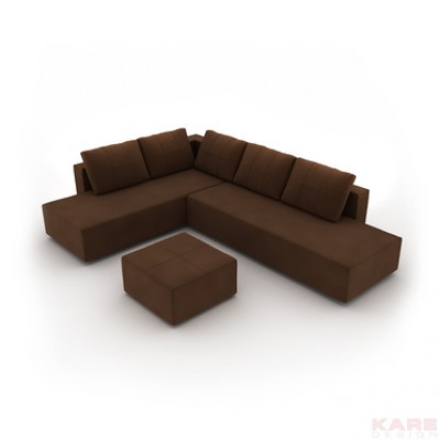 Corner Sofa Brown