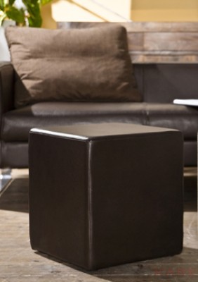 Stool Quadro leather marrone KARE + Studio Divani