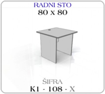 Radni sto 80 x 80