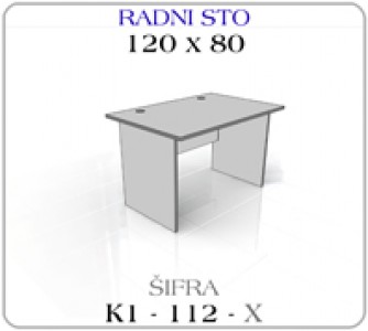 Radni sto 120 x 80