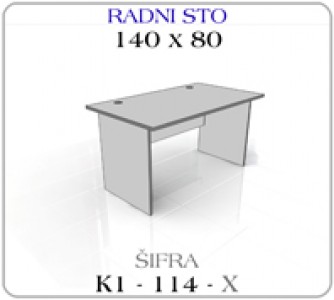 Radni sto 140 x 80