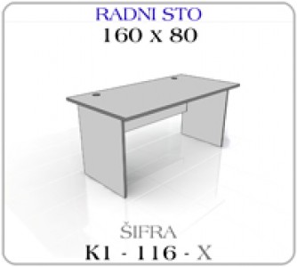 Radni sto 160 x 80