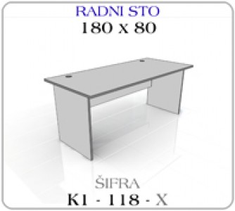 Radni sto 180 x 80