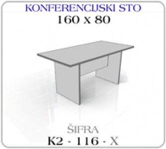 Konferencijski sto 160 x 80