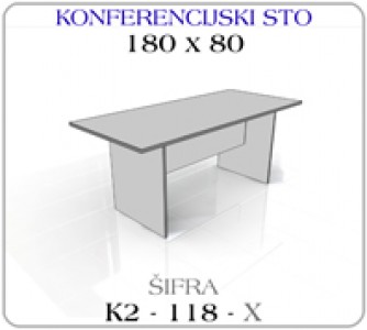 Konferencijski sto 180 x 80