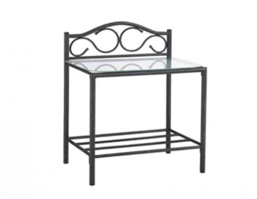 NOCNA POLICA SHELBY METAL BOJA CRNA 48X38X61H WAREHOUSE