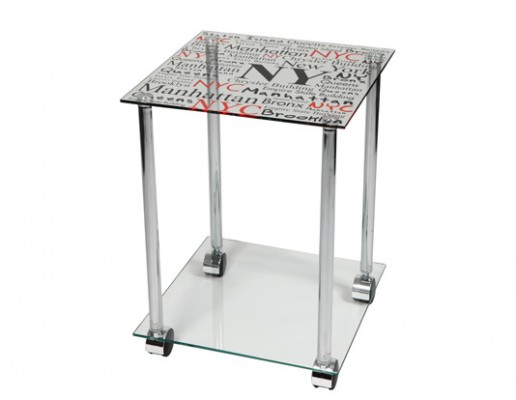 KLUB STO SR-0182-L-NY PRINT METAL STAKLO 35X35X45H DLC