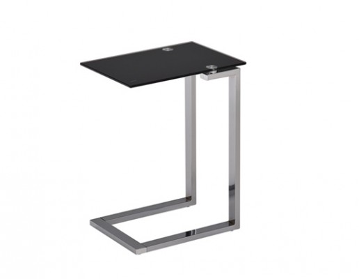 KLUB STO 5780 METAL CRNO STAKLO 45X33X60H DLC