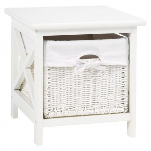 Noćni ormarić MAUI 1 fioka bela