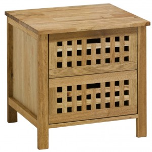 Noćni ormarić LUPO 2 fioke orah