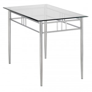 Trpez. sto MILAN metal staklo