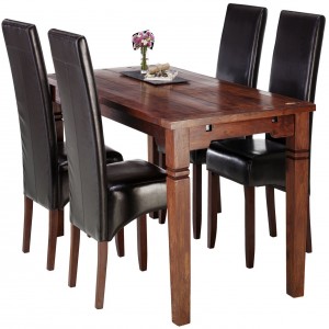FOXTON sto D178 cm + 4 DENVER stolice