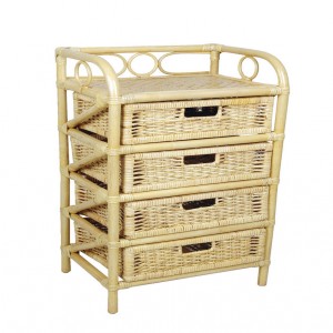 Fiokar ZORRO 4 fioke ratan/boja meda