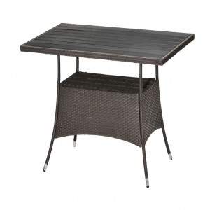 Sto ANDRIA 85x150 alu/vešt drvo/petan br