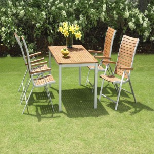 Sto VERMONT D150cm+4 VERMONT stolice