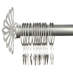 Garnišna LEA metal 120-210cm srebrna
