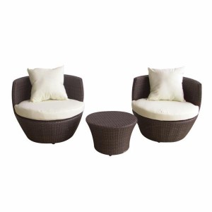 GRN IZ UMETNOG RATANA BIVA TAHITI,UMETNI RATAN STO+2 FOTELJE,BELI JASTUC