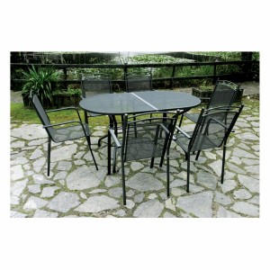 METALNI STO MEBLO PRESTIGE OVALNI 160X90CM